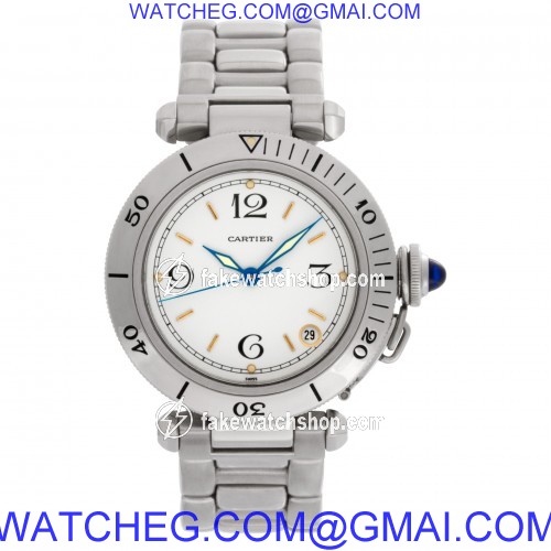 Cartier 102443 Pasha 35 Automatic Female Stainless Steel 2