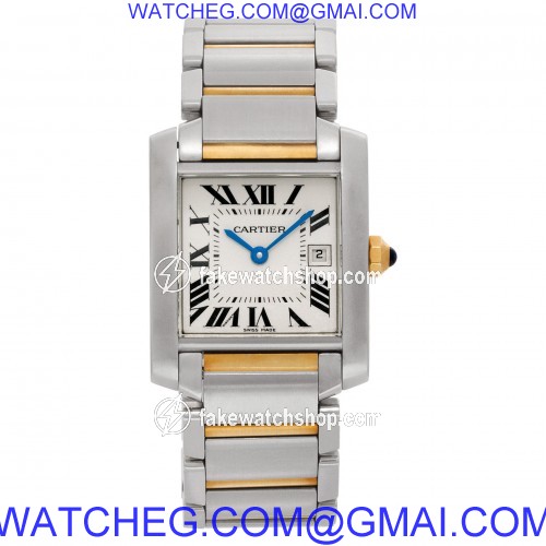 Cartier W51012Q4 Tank Francaise Quartz Female Stainless Steel 2