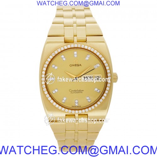 Omega 168.0054 Constellation Automatic Male 18k yellow gold 2