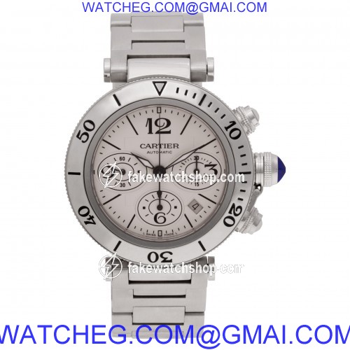 Cartier W31089M7 Pasha Seatimer Chrono Automatic Male Stainless Steel 2