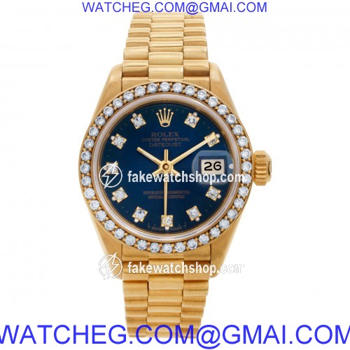 Rolex 69138 Datejust Automatic Female 18k yellow gold 2