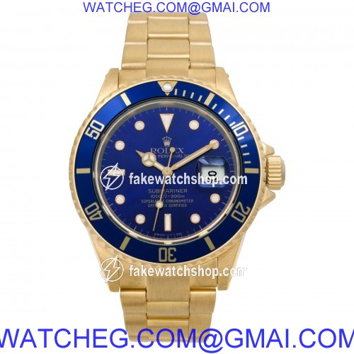 Rolex 16808 Submariner Automatic Unisex 18k yellow gold 2