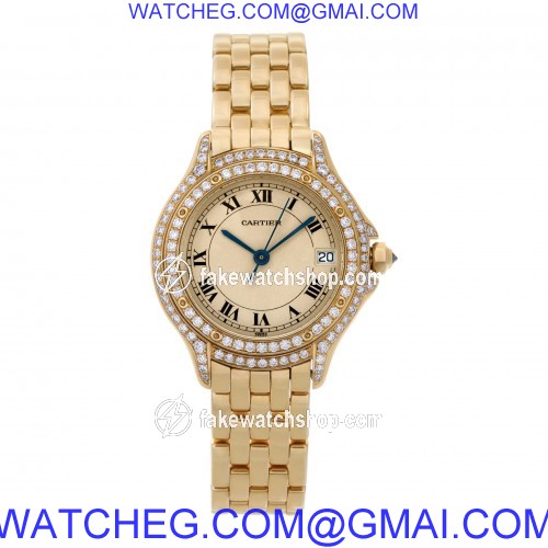 Cartier C887907 Cougar Quartz Female 18k yellow gold 2
