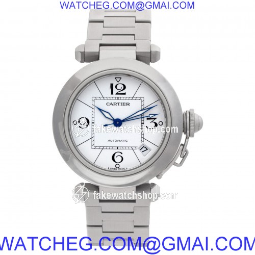 Cartier w31074M7 Pasha 35 Automatic Female Stainless Steel 2