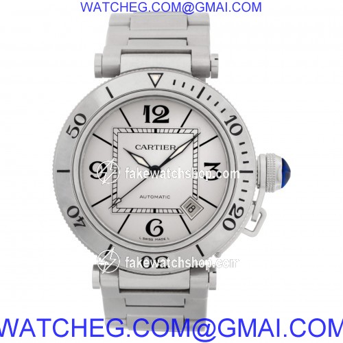 Cartier w31080m7 Pasha Seatimer Automatic Male Stainless Steel 2