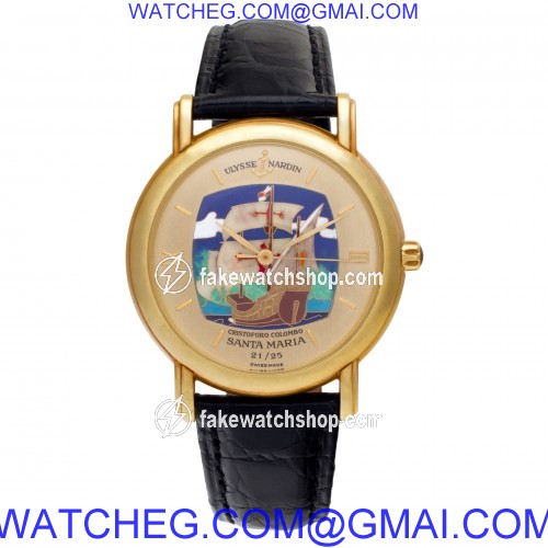 Ulysse Nardin 131-77-9 San Marco Automatic Male 18k yellow gold 2