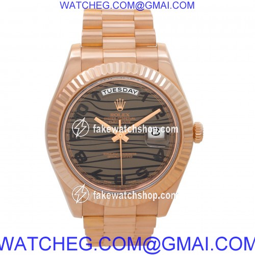 Rolex 218235 Day-Date II Automatic Male 18k rose gold 2