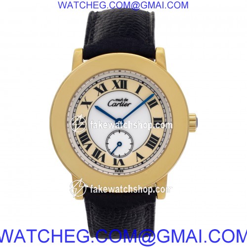 Cartier 1810 Vermeil Quartz Female plaque 2