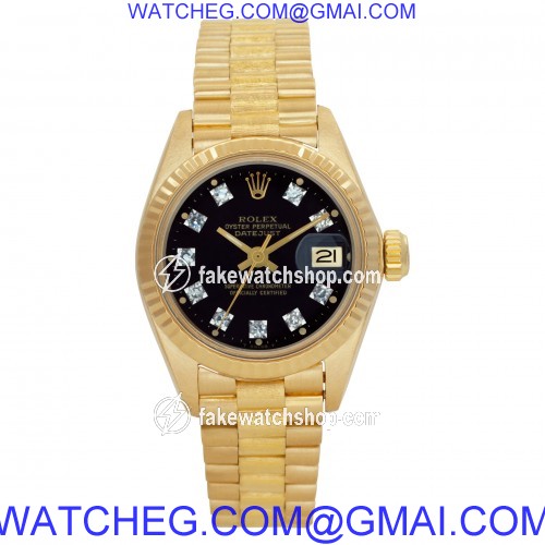 Rolex 6917 Datejust Automatic Female 18k Yellow Gold 2