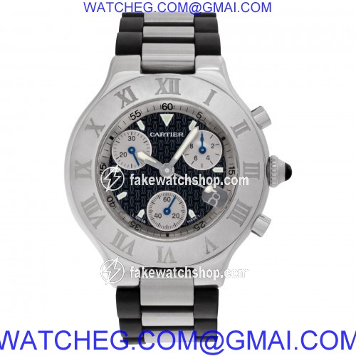 Cartier 2424 Chronoscaph Quartz Unisex Stainless Steel 2
