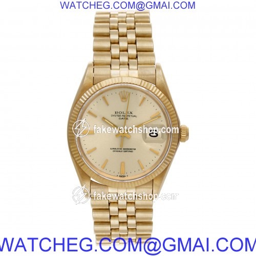 Rolex 1503 Date Automatic Unisex 14k yellow gold 2