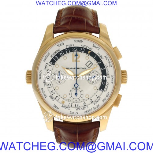 Girard Perregaux 4980 World Time Automatic Male 18k yellow gold 2