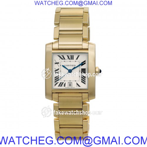 Cartier W50001R2 Tank Francaise Automatic Male 18k yellow gold 2