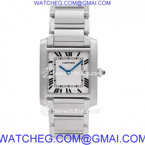 Cartier W51011Q3 Tank Francaise Quartz Unisex Stainless Steel 2