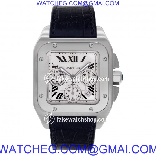 Cartier W20090x8 Santos 100 Automatic Male Stainless Steel 2