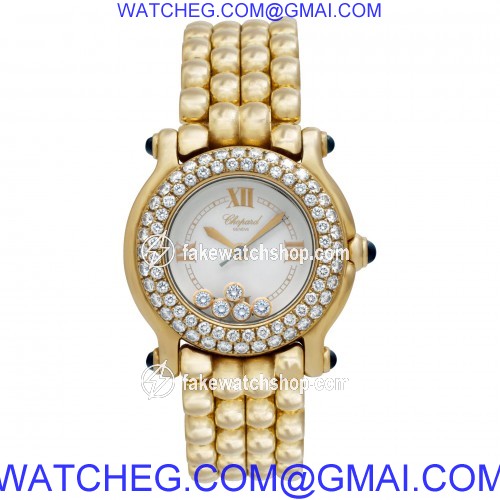 Chopard 276151-23 Happy Sport Quartz Female 18k yellow gold 2