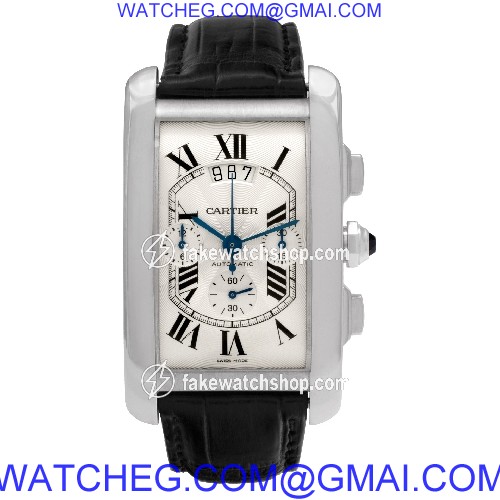 Cartier W2609456 Tank Americaine Automatic Male 18k White Gold 2