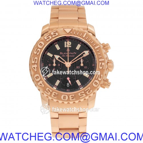 Blancpain 2285F-363063DBS Air Command Automatic Male 18k rose gold 2