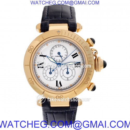 Cartier 1353 Pasha Quartz Unisex 18k Yellow Gold 2