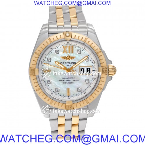 Breitling C49350 Galactic Automatic Male 18k rose gold & stainless steel 2