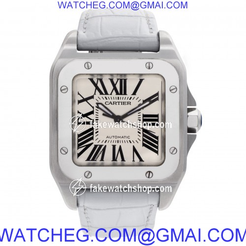 Cartier W20126X8 Santos 100 Automatic Unisex Stainless Steel 2
