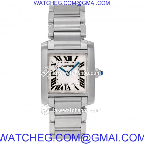 Cartier w51008q3 Tank Francaise Quartz Female Stainless Steel 2