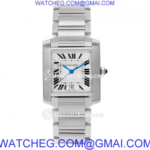 Cartier W51002Q3 Tank Francaise Automatic Unisex Stainless Steel 2