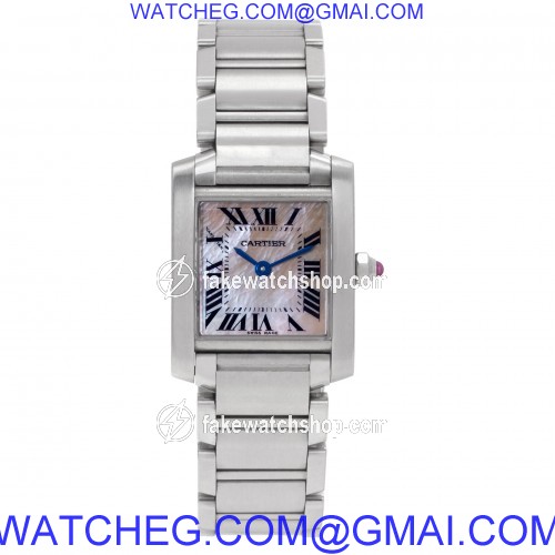 Cartier W51028Q3 Tank Francaise Quartz Female Stainless Steel 2
