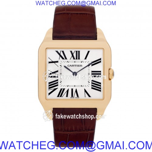 Cartier W2008751 Santos Dumont Manual Unisex 18k Yellow Gold 2