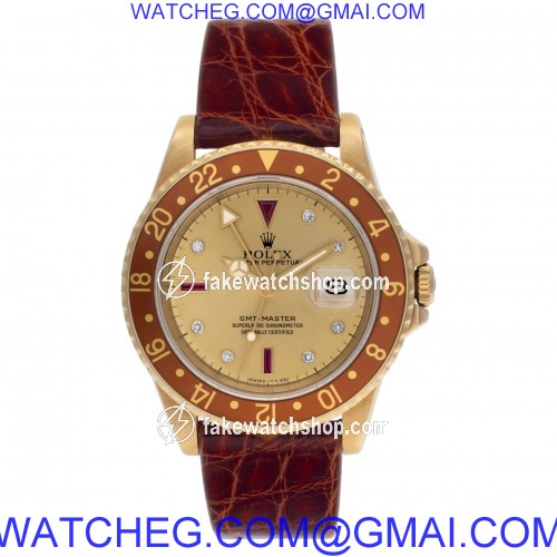 Rolex 16758 GMT-Master Automatic Male 18k yellow gold 2
