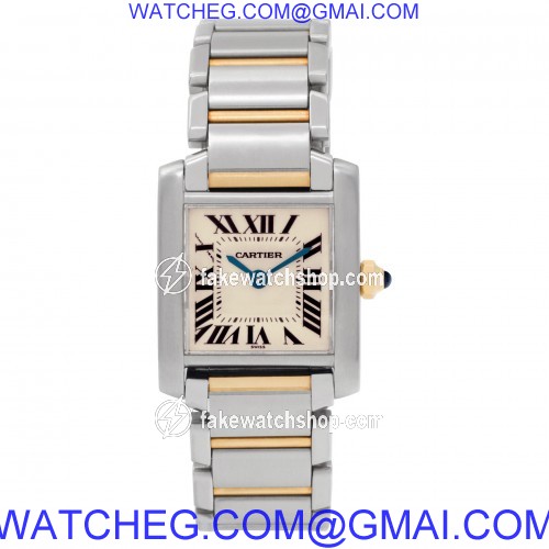 Cartier W51007Q4 Tank Francaise Quartz Female Stainless Steel 2