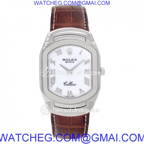 Rolex 6633 Cellini Quartz Male 18k White Gold 2