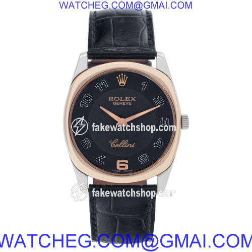 Rolex 4233/9 Cellini Manual Male 18k White and Pink Gold 2