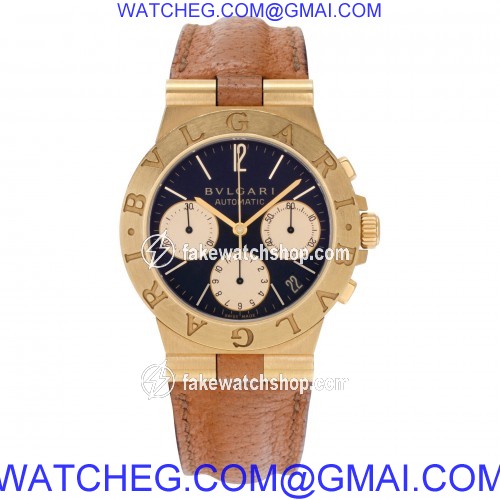 Bvlgari CH35G Diagono Professional Automatic Unisex 18k yellow gold 2