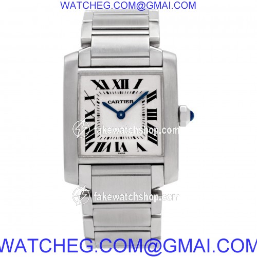 Cartier W51011Q3 Tank Francaise Quartz Female Stainless Steel 2