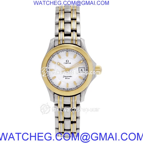 Omega 2381.21.00 Seamaster Quartz Female 18k gold & Stainless Steel 2