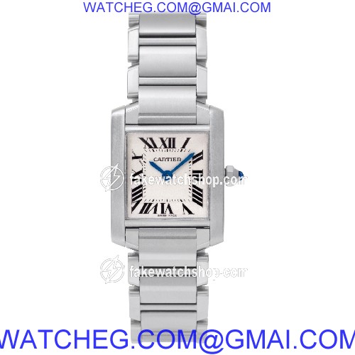 Cartier w51008q3 Tank Francaise Quartz Female Stainless Steel 2