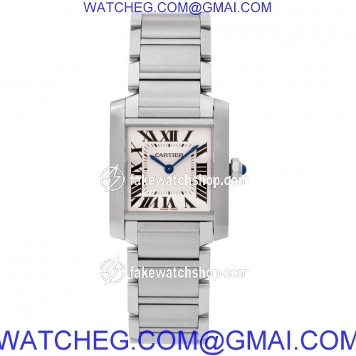 Cartier W51011Q3 Tank Francaise Quartz Female Stainless Steel 2