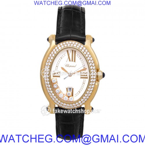 Chopard 27/7012-23 Happy Sport Quartz Female 18k yellow gold 2