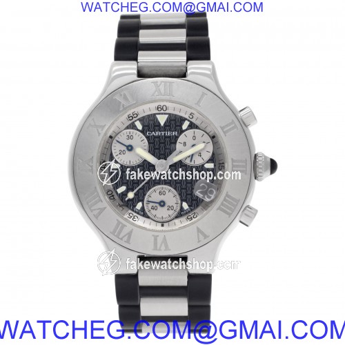 Cartier W10125U2 Chronoscaph 21 Quartz Unisex Stainless Steel 2
