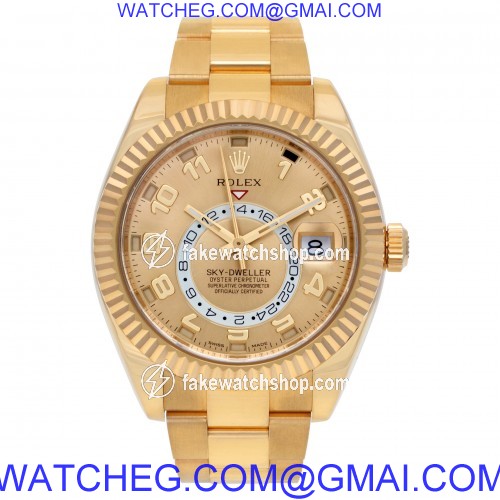 Rolex 326938 Sky-Dweller Automatic Unisex 18k yellow gold 2