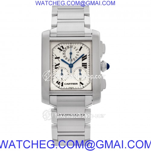 Cartier 2303 Tank Francaise Quartz Male Stainless Steel 2
