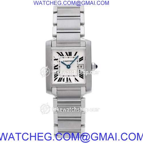Cartier WSTA0005 Tank Francaise Quartz Male Stainless Steel 2
