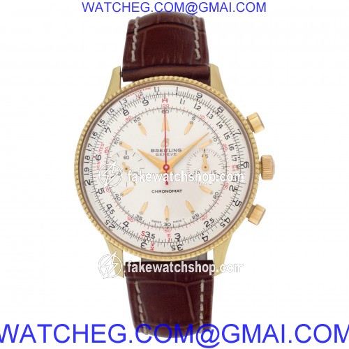 Breitling 21702 Chronomat Manual Male Gold Plate 2
