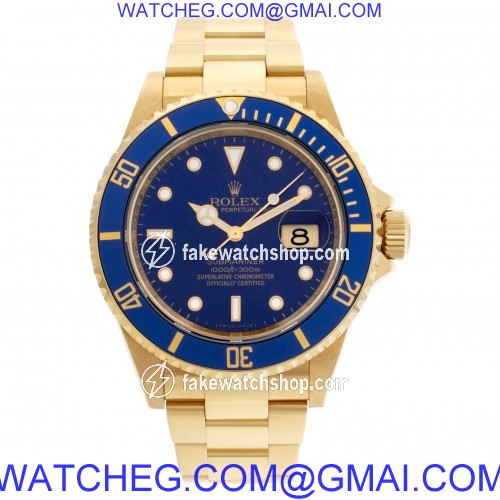Rolex 16618 Submariner Automatic Male 18k yellow gold 2