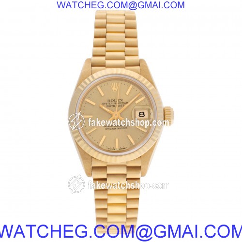 Rolex 69178 Datejust Automatic Female 18k yellow gold 2