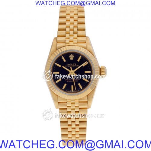 Rolex 67198 Oyster Perpetual Automatic Female 18k yellow gold 2