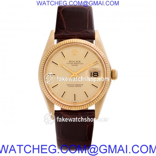 Rolex 1503 Date Automatic Unisex 18k yellow gold 2