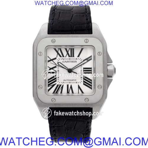 Cartier W20073X8 Santos 100 Automatic Unisex Stainless Steel 2