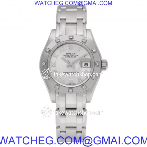 Rolex 80319 Pearlmaster Automatic Female 18k White Gold 2